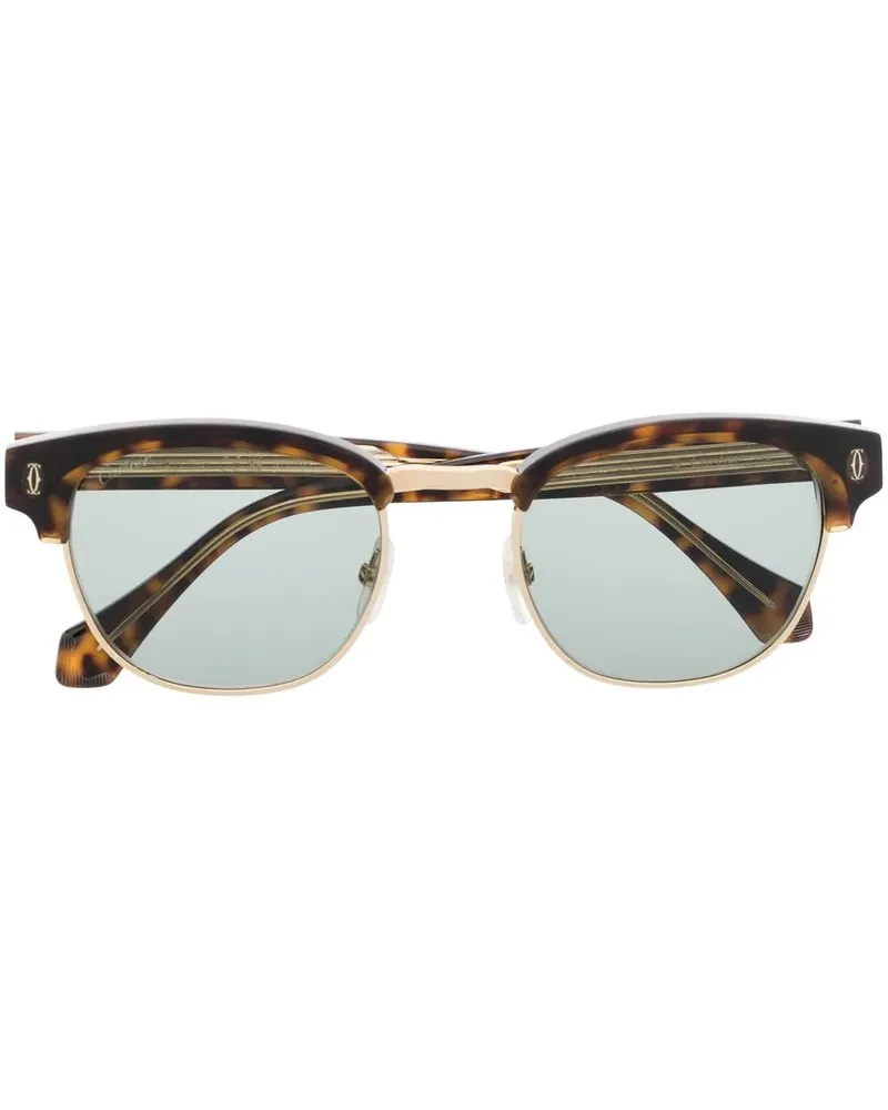 Cartier Sonnenbrille in Schildpattoptik - Braun Braun