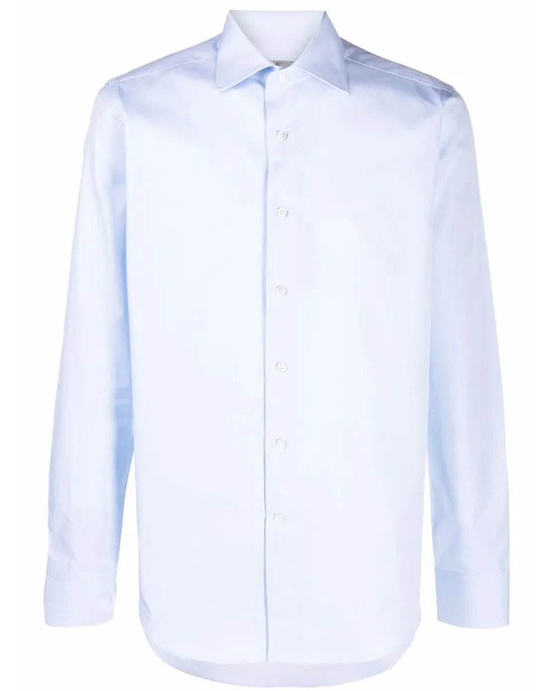 Canali Klassisches Hemd - Blau Blau