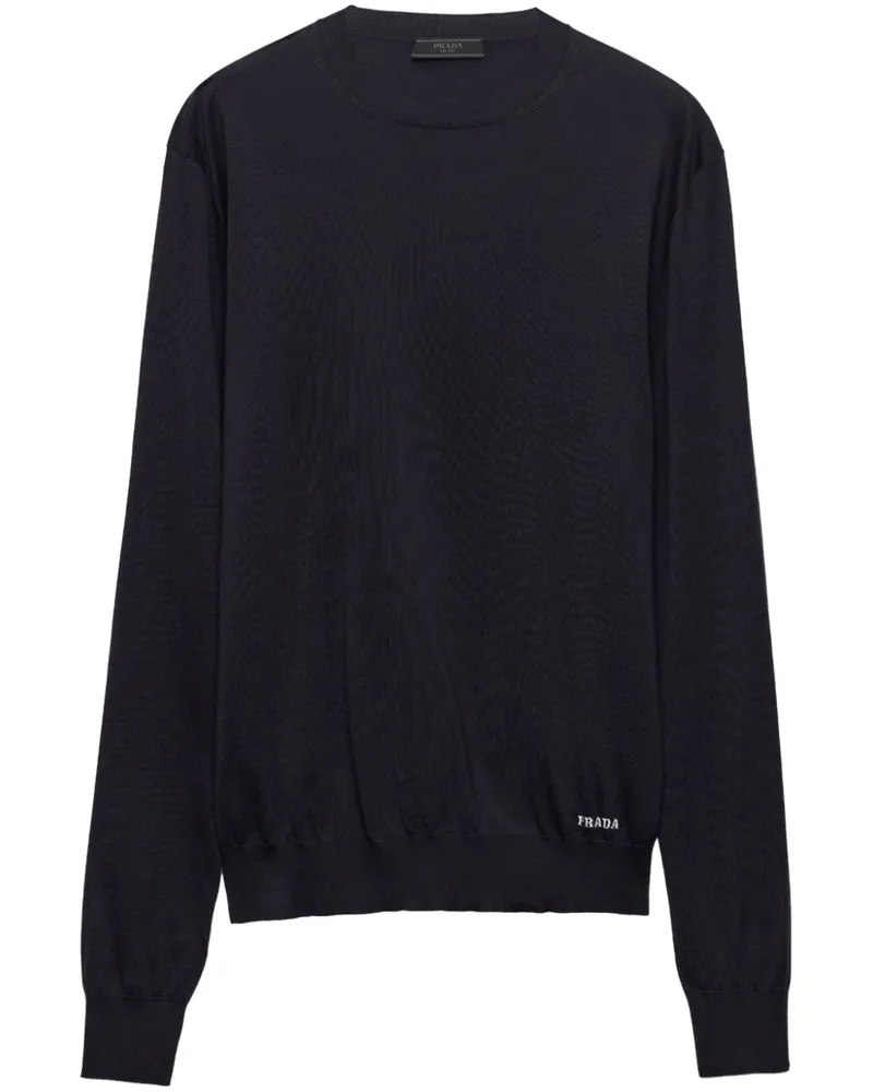 Prada Pullover aus Seide - Blau Blau
