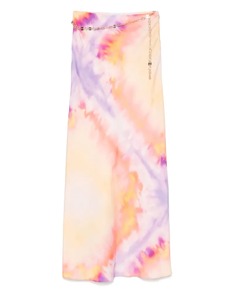 Paco Rabanne Maxirock mit Batikmuster - Violett Violett