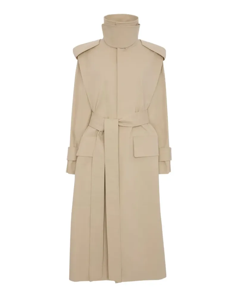 Victoria Beckham Philippa belted trench coat - Nude Nude
