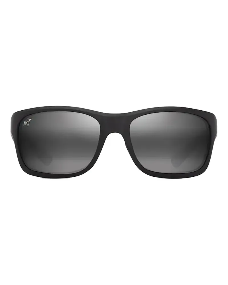 Maui Jim Ano Nui rectangle-frame sunglasses - Schwarz Schwarz