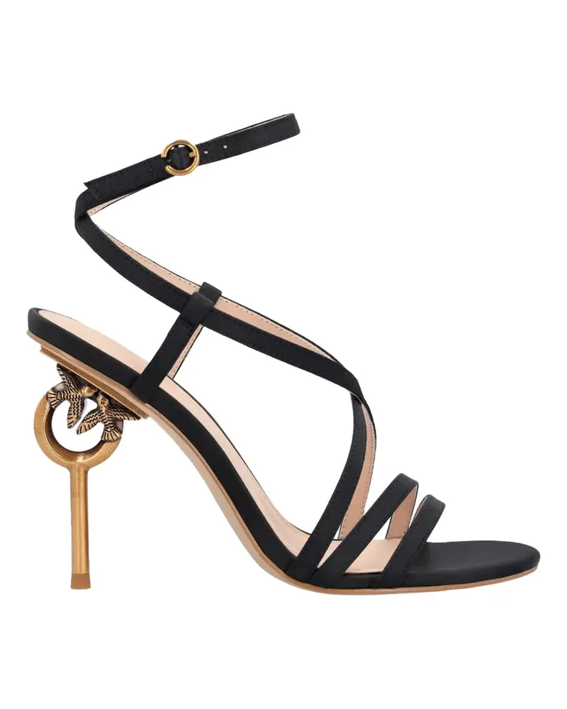 Pinko strappy sculptural heeled sandals - Schwarz Schwarz