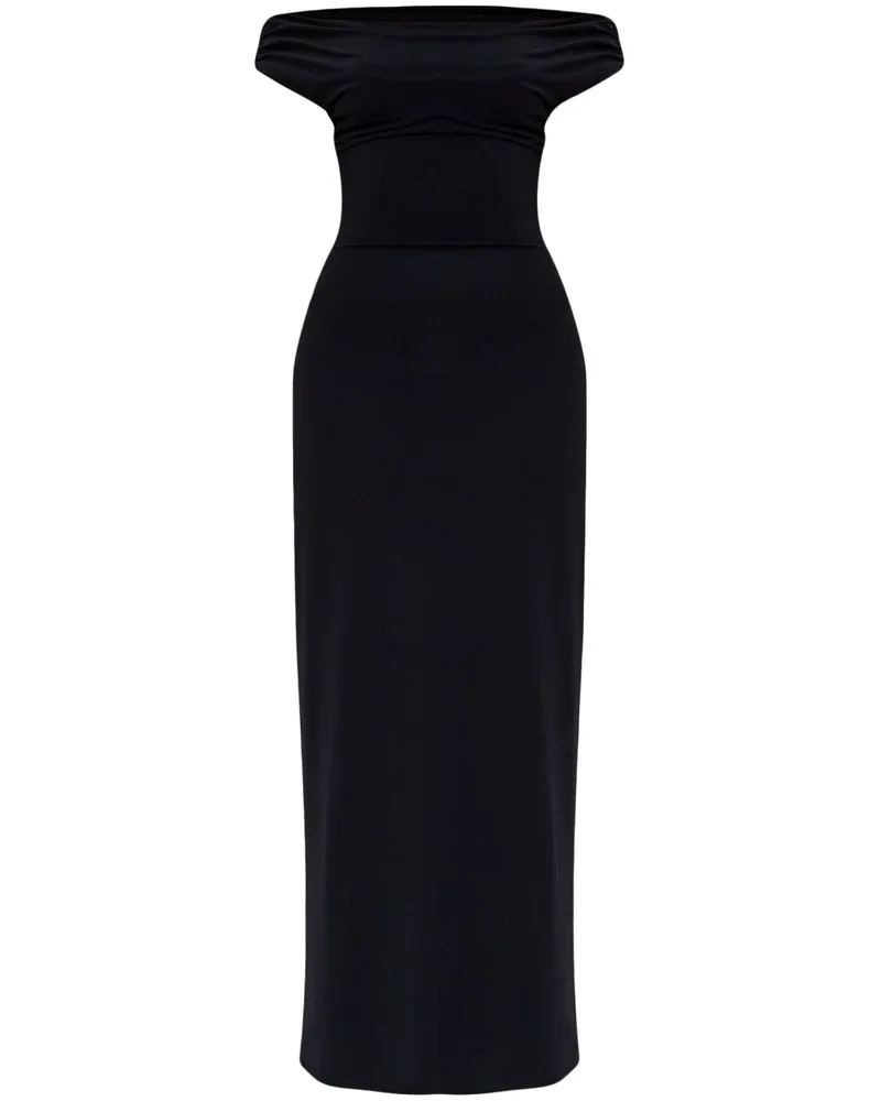 bond-eye Nixi Maxikleid - Schwarz Schwarz