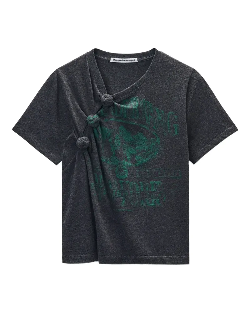 Alexander Wang T-Shirt mit Knotendetail - Schwarz Schwarz