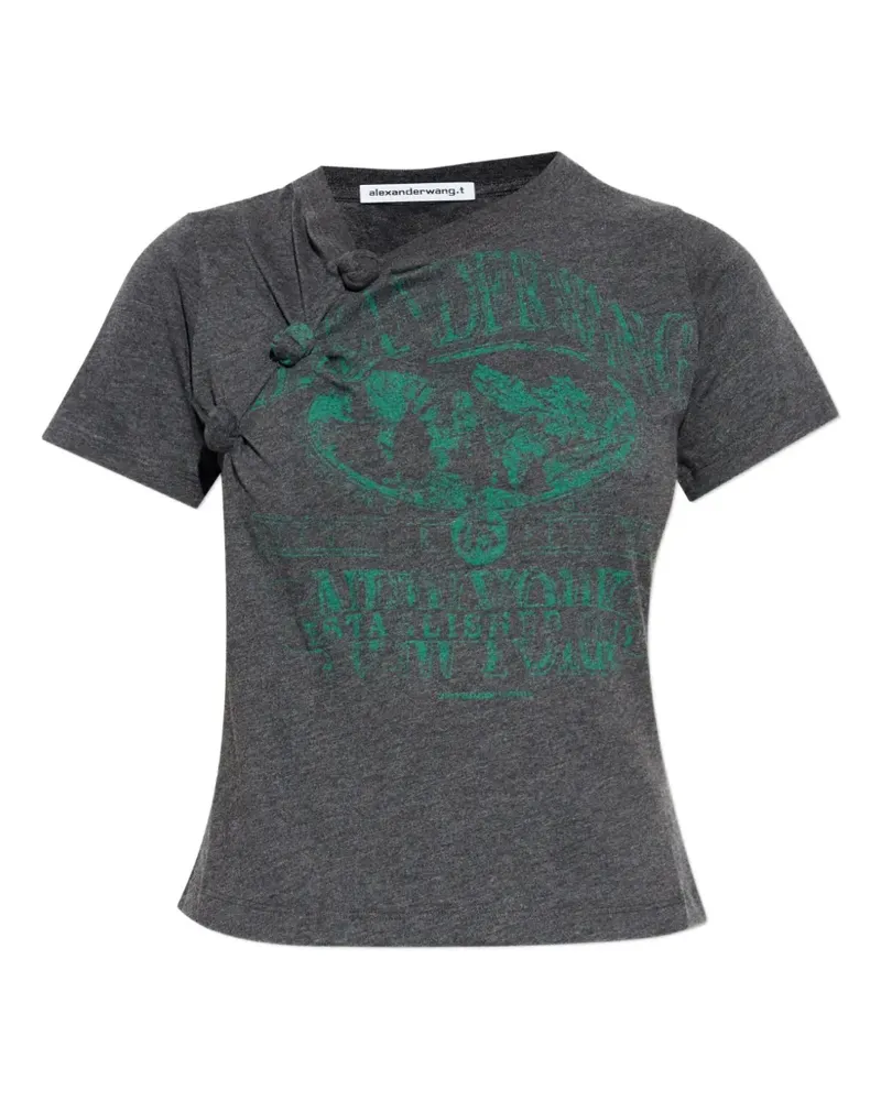 Alexander Wang T-Shirt mit Knotendetail - Schwarz Schwarz