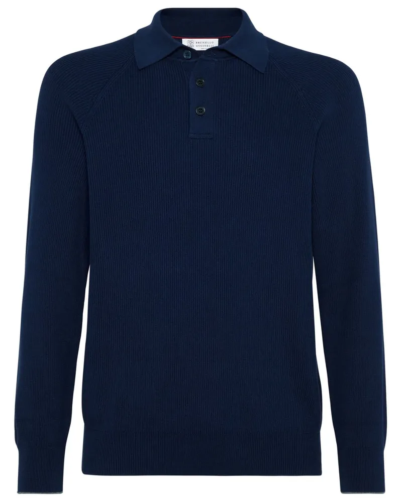 Brunello Cucinelli Gerippter Pullover - Blau Blau