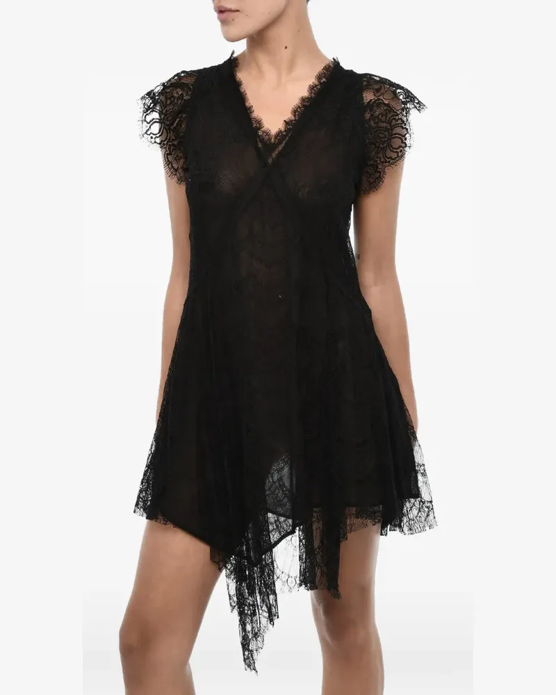 Dsquared2 asymmetric mini dress - Schwarz Schwarz