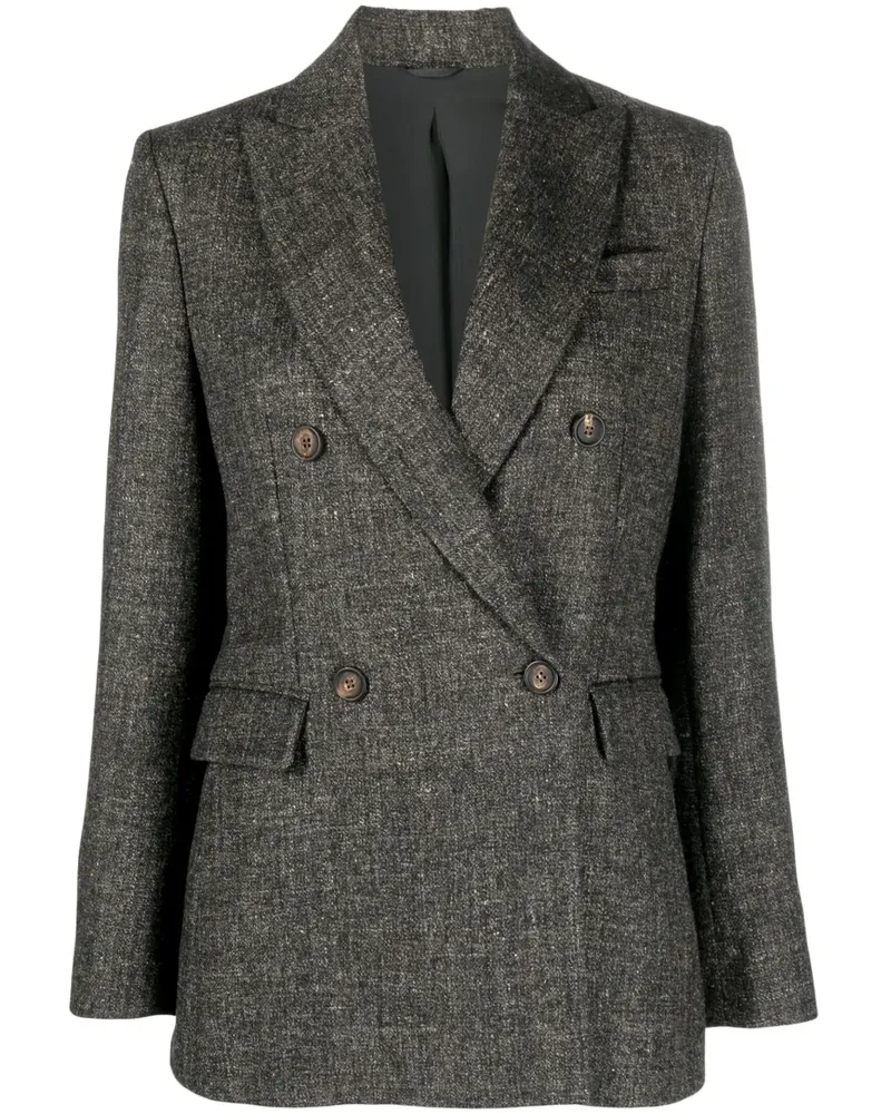 Brunello Cucinelli Einreihiger Blazer - Grau Grau