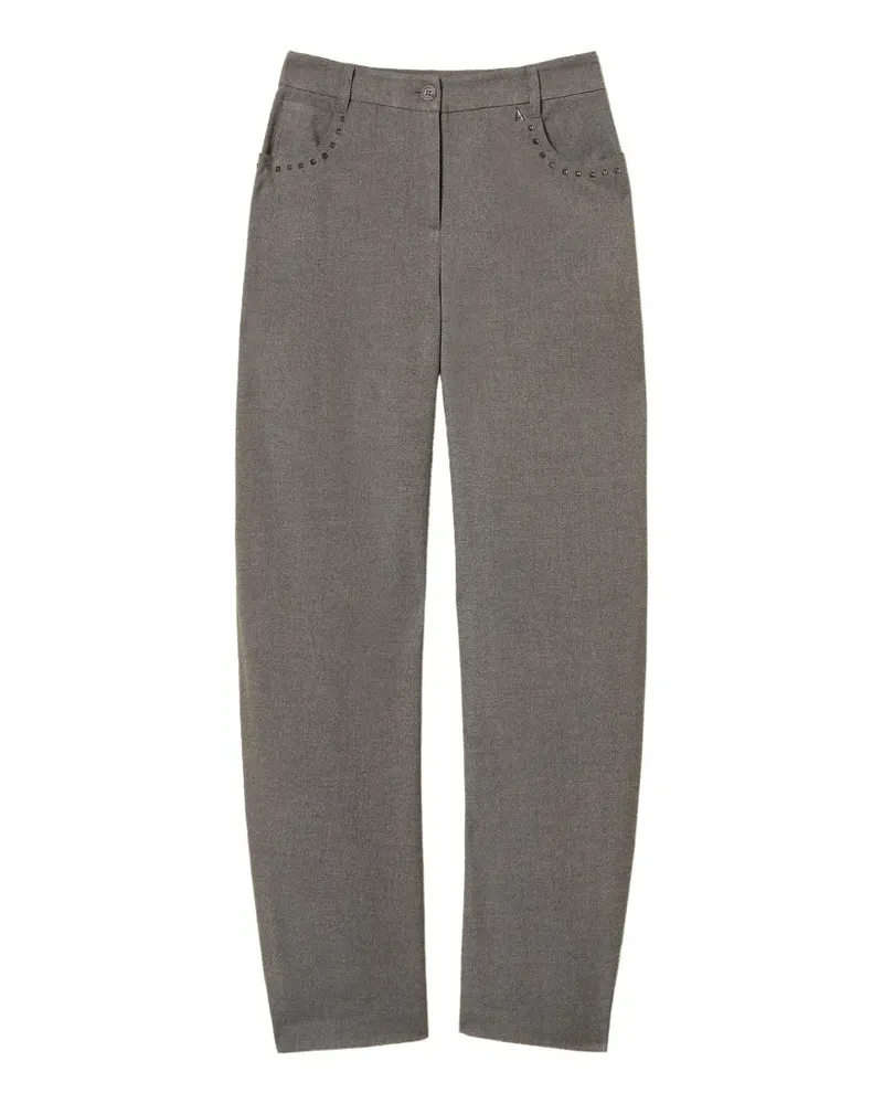 Twin-Set Ballonhose aus Flanell - Grau Grau