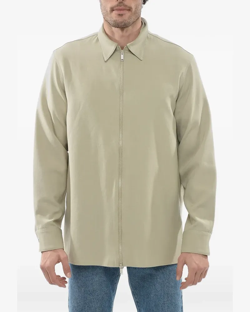 Studio Nicholson Axia zip-fastening shirt jacket - Nude Nude