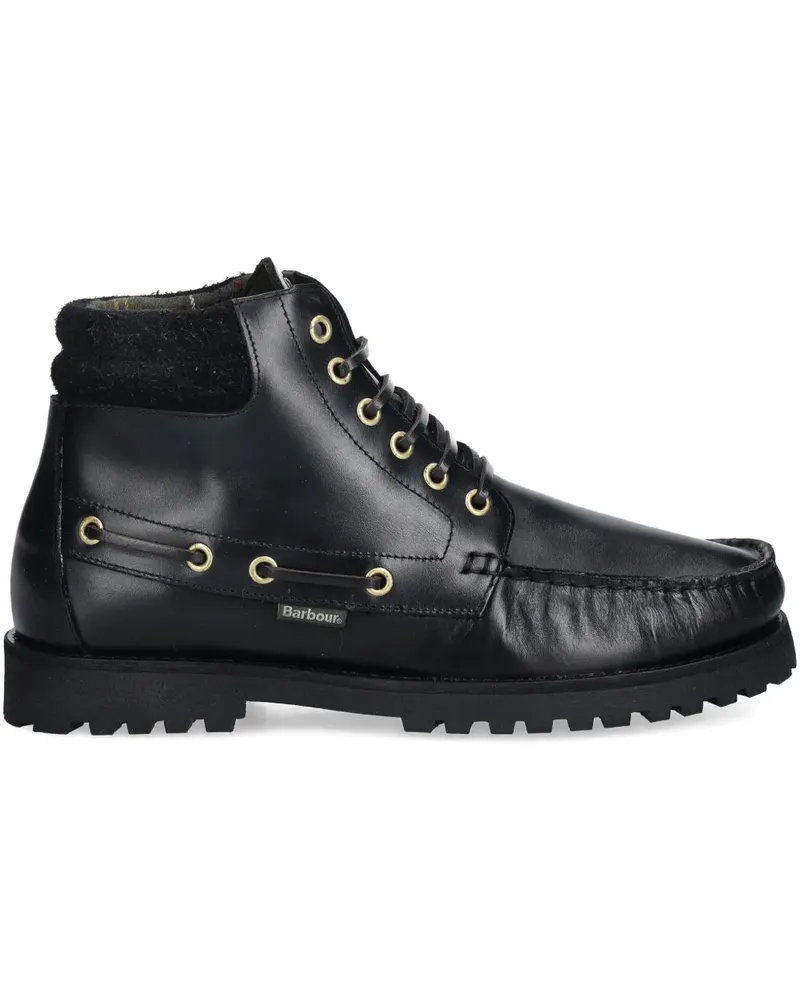 Barbour 30mm Tiller eyelet lace-up boots - Schwarz Schwarz