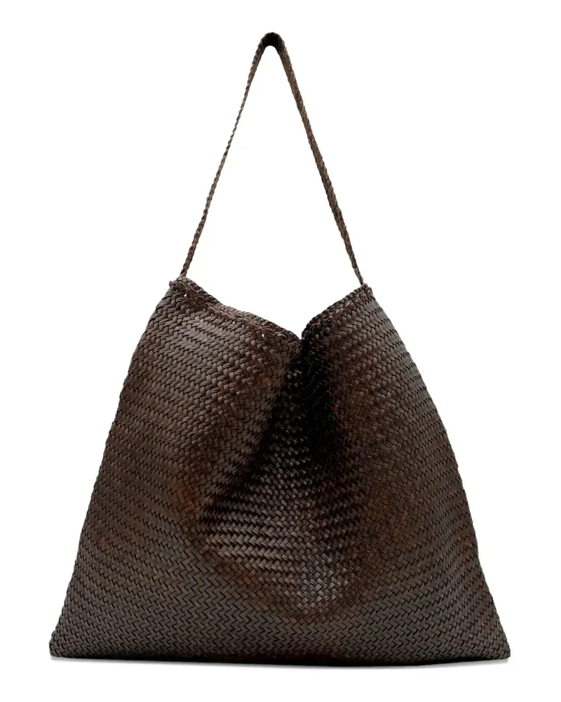 Dragon Diffusion Gewebte Schultertasche - Braun Braun
