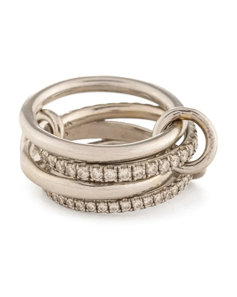 Spinelli Kilcollin 18kt Polaris Weißgoldring mit Diamant Weiß