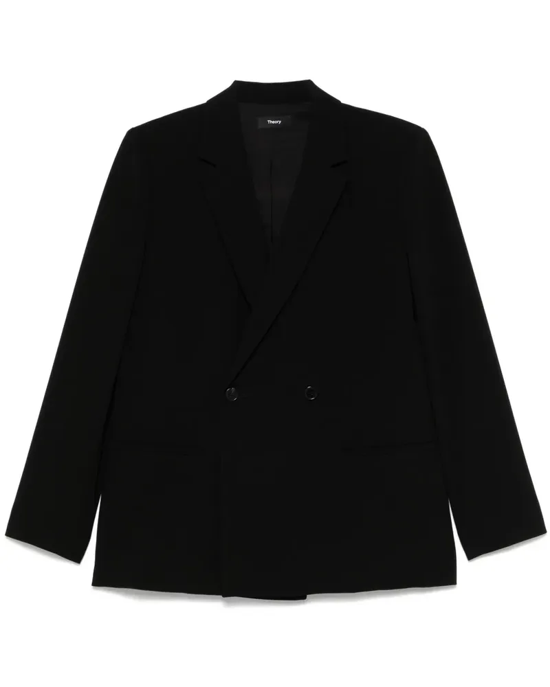 Theory Doppelreihiger Blazer - Schwarz Schwarz