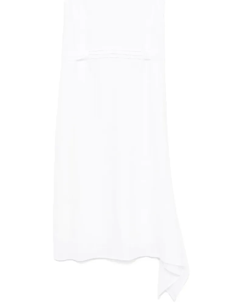 Peserico Midikleid mit Perlen - Weiß Weiß