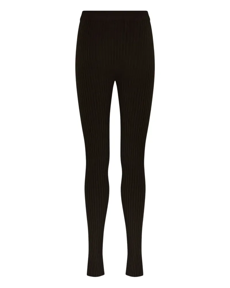 Max Mara Gerippte Hose - Grün Grün