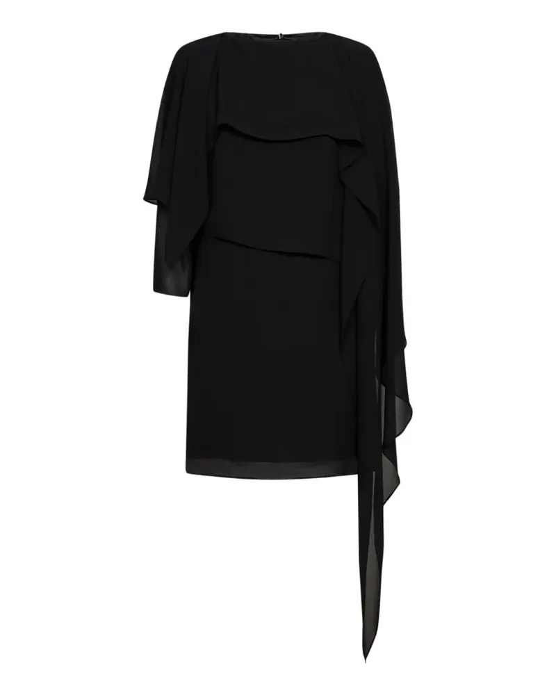 Maison Margiela layered cape-style mini dress - Schwarz Schwarz