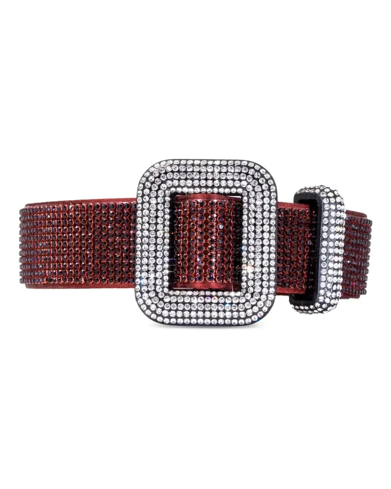 Benedetta Bruzziches crystal-embellished belt - Rot Rot