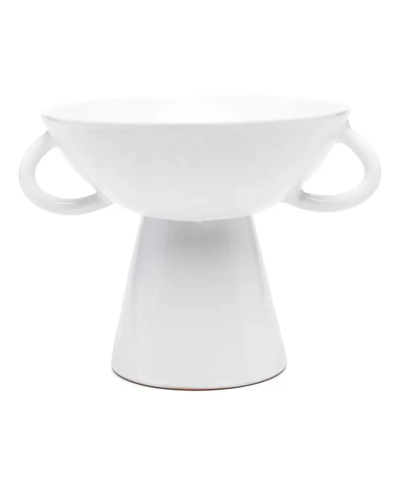 The Conran Shop Kleine Footed Schale (27cm x 18cm x 20cm) - Weiß Weiß