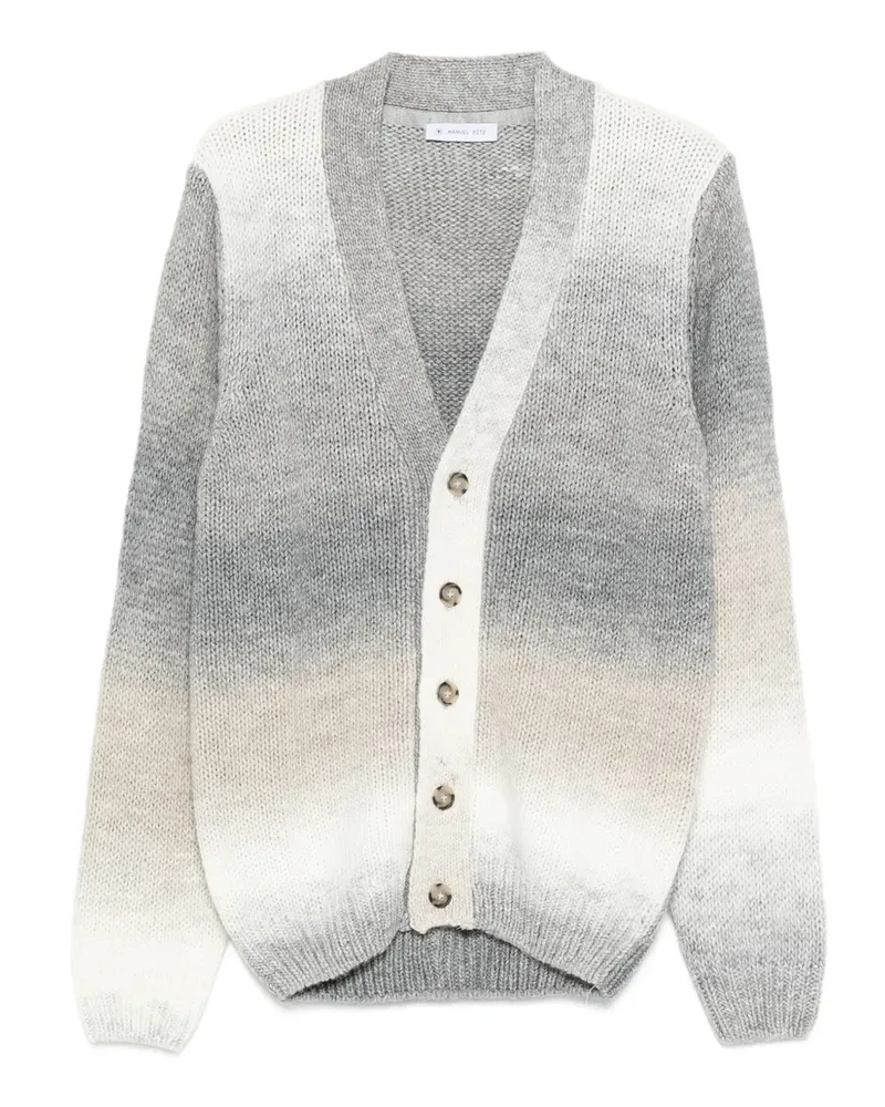 Manuel Ritz ombre-effect cardigan - Grau Grau