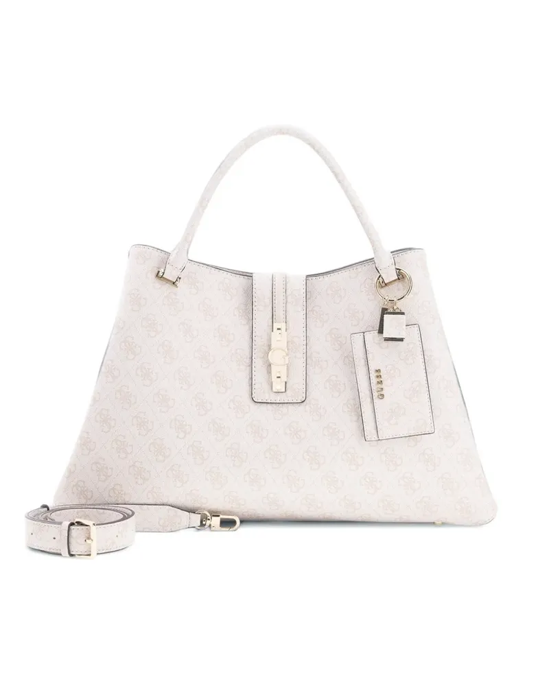 Guess Yvonne Tote Bag mit Logo - Nude Nude