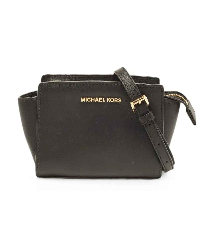 Michael Kors Selma Saffiano leather crossbody bag - Schwarz Schwarz