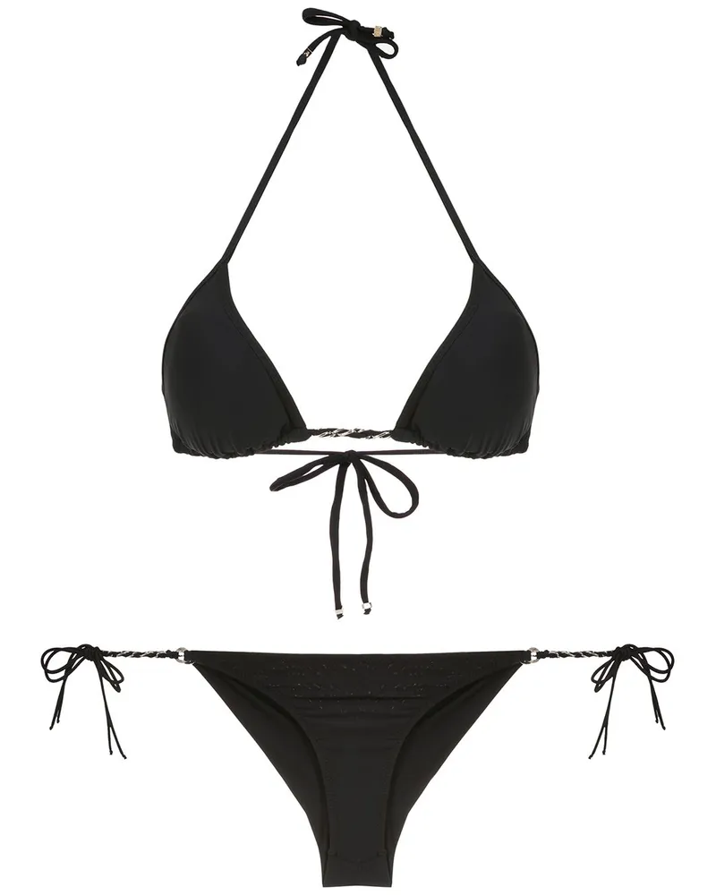 Amir Slama Klassischer Bikini - Schwarz Schwarz