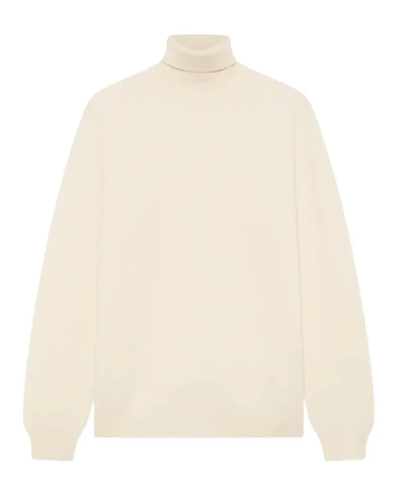 LARDINI ribbed-knit turtleneck sweater - Nude Nude