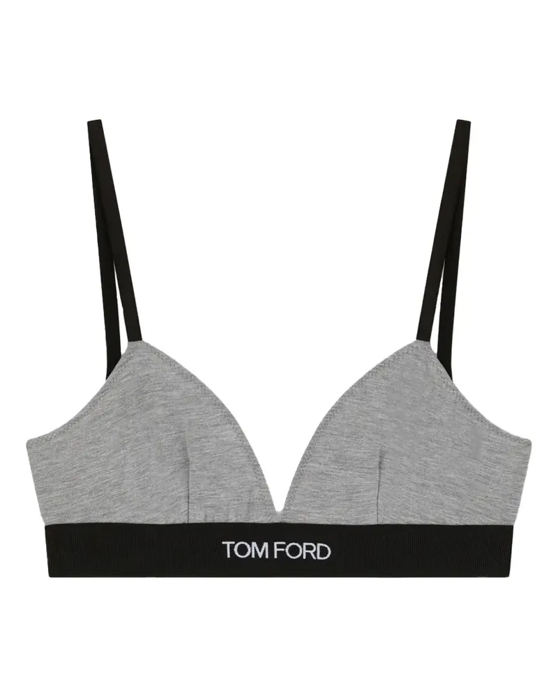 Tom Ford triangle bra - Grau Grau