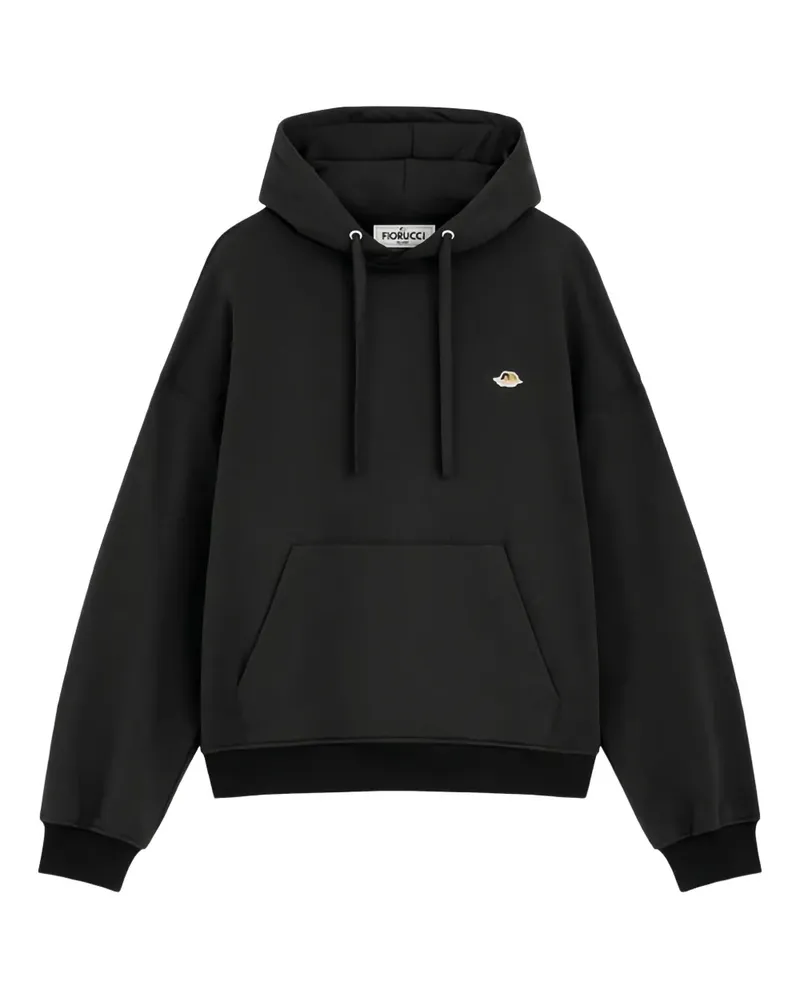 Fiorucci Hoodie mit Logo-Stickerei - Schwarz Schwarz