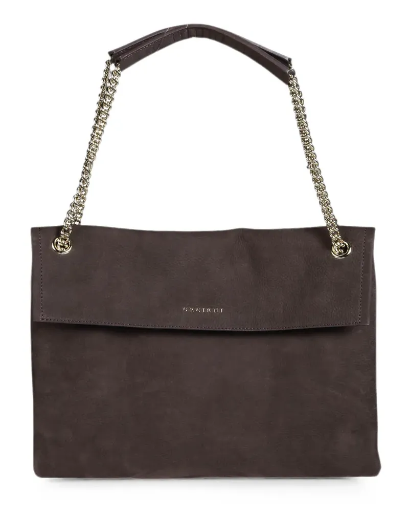 Orciani Venus Schultertasche mit Kette - Braun Braun