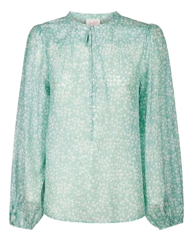 MC2 Saint Barth Bluse mit Blumen-Print - Grün Grün