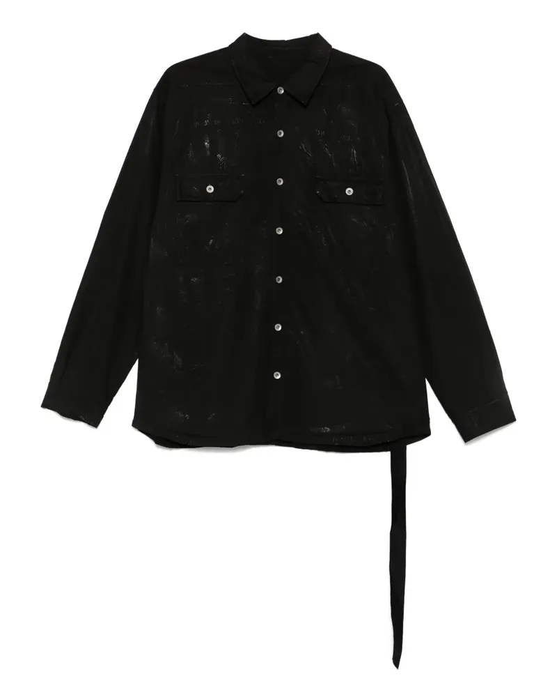 DRKSHDW by Rick Owens Jumbo Hemd - Schwarz Schwarz