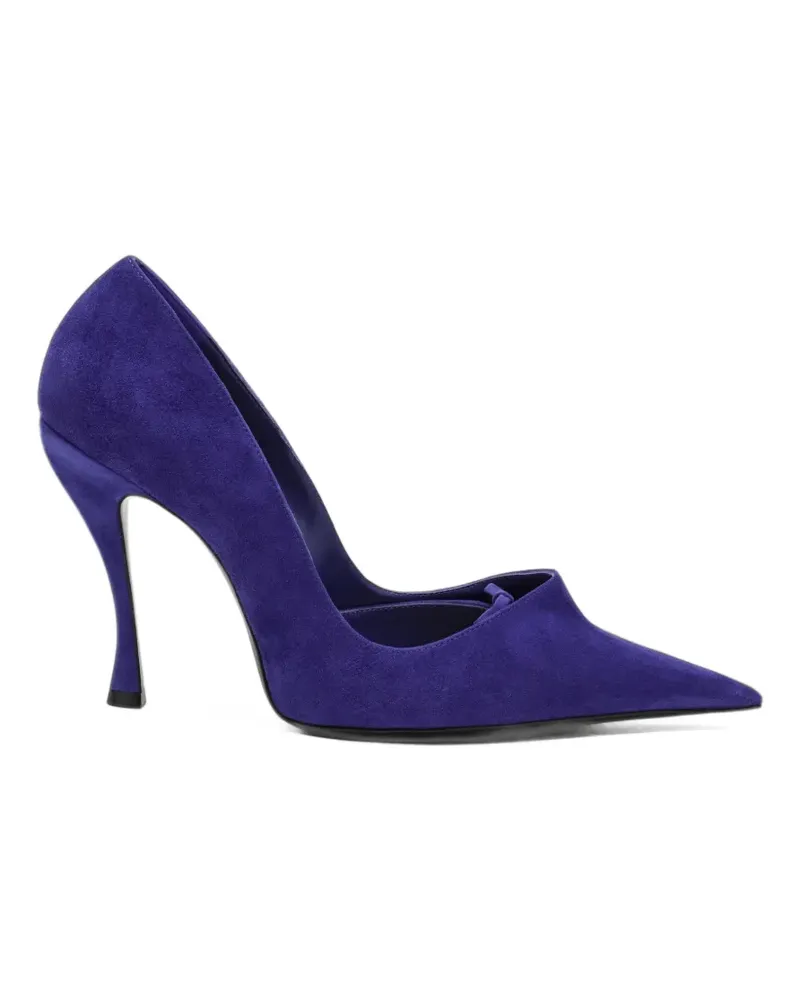 Balenciaga Bloom pointed-toe bow-detail pumps - Violett Violett