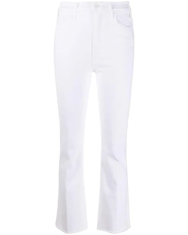 Mother Ausgefranste 'The Hustler' Jeans - Weiß Weiß