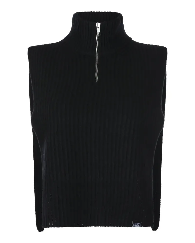 Maison Margiela wool sweater vest - Schwarz Schwarz
