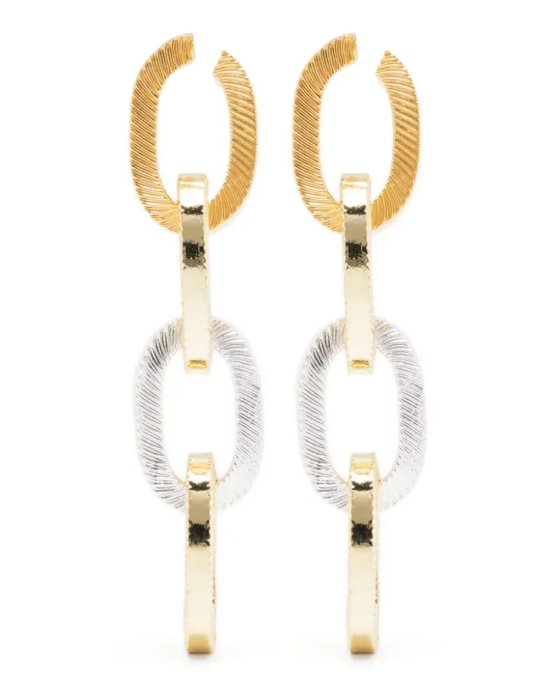 Wouters & Hendrix chain dangle earrings - Gold Gold