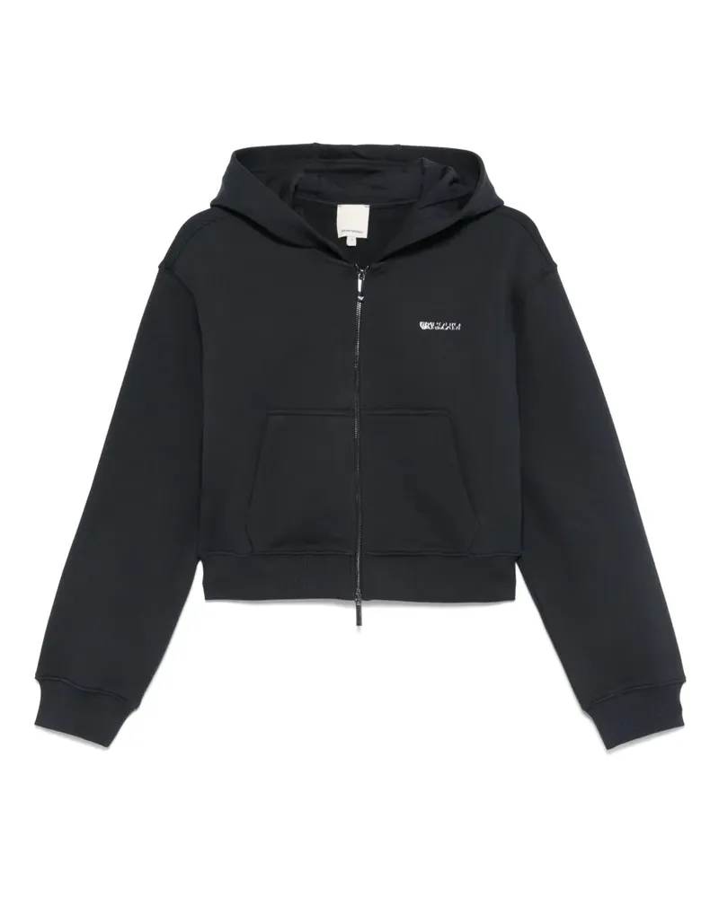 Emporio Armani Hoodie mit Logo-Schild - Blau Blau