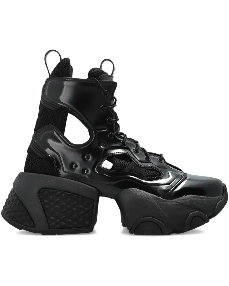 Noir Kei Ninomiya x Comme des Garçons Plateau-Sneakers mit Cut-Out - Schwarz Schwarz