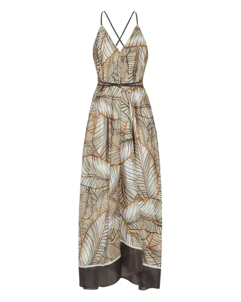 Brunello Cucinelli Kleid mit Monili-Kettendetail - Nude Nude