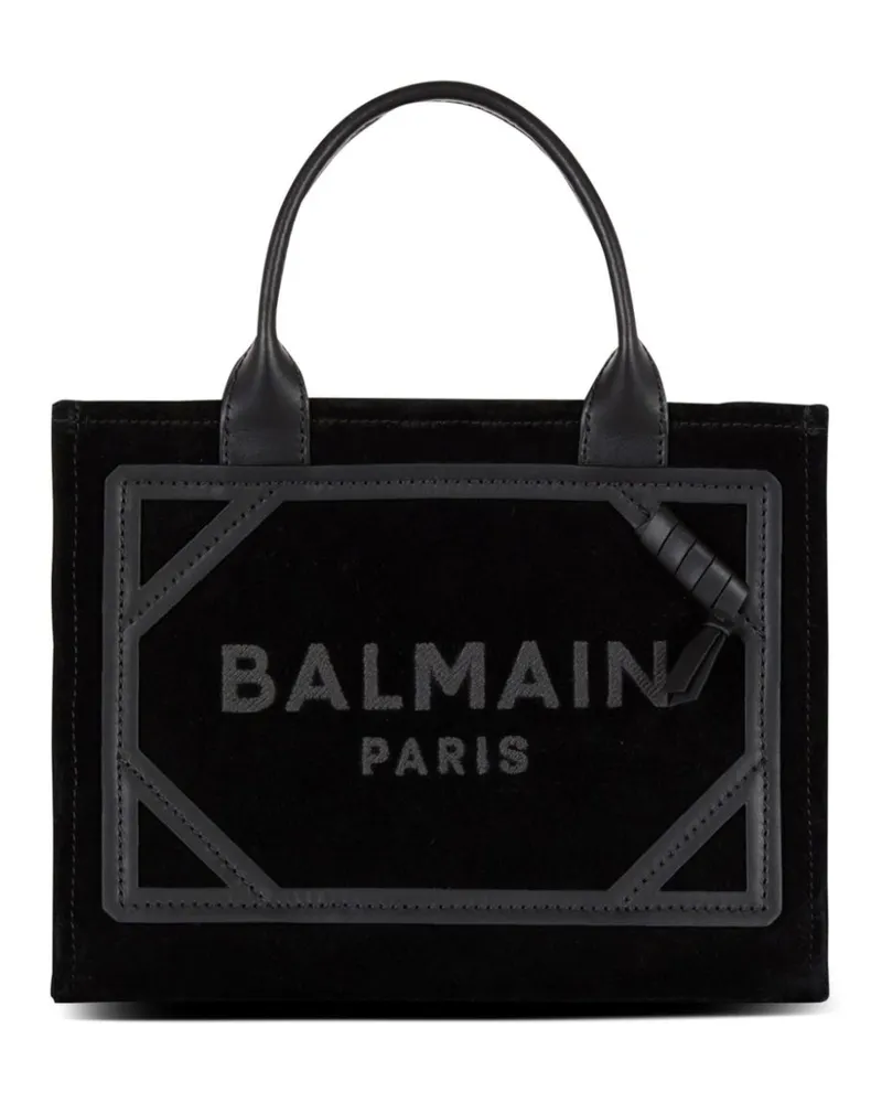 Balmain Kleine B-Army Handtasche - Schwarz Schwarz