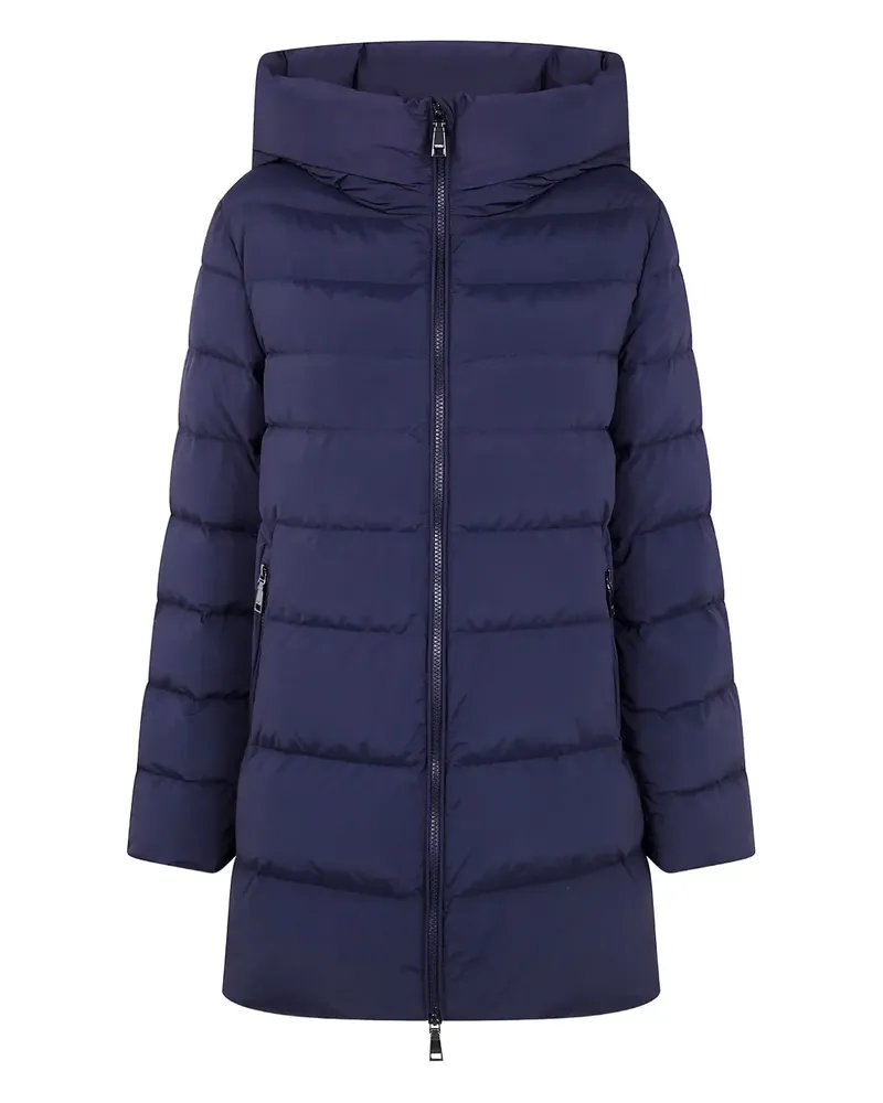 Seventy hooded quilted coat - Blau Blau