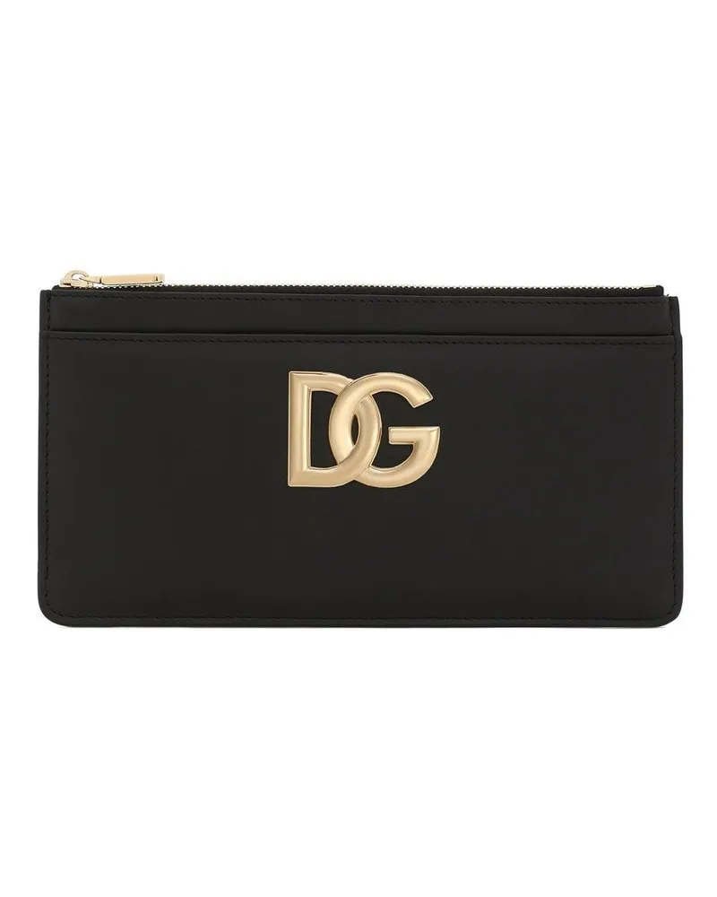 Dolce & Gabbana Kartenetui mit DG-Logo - Schwarz Schwarz