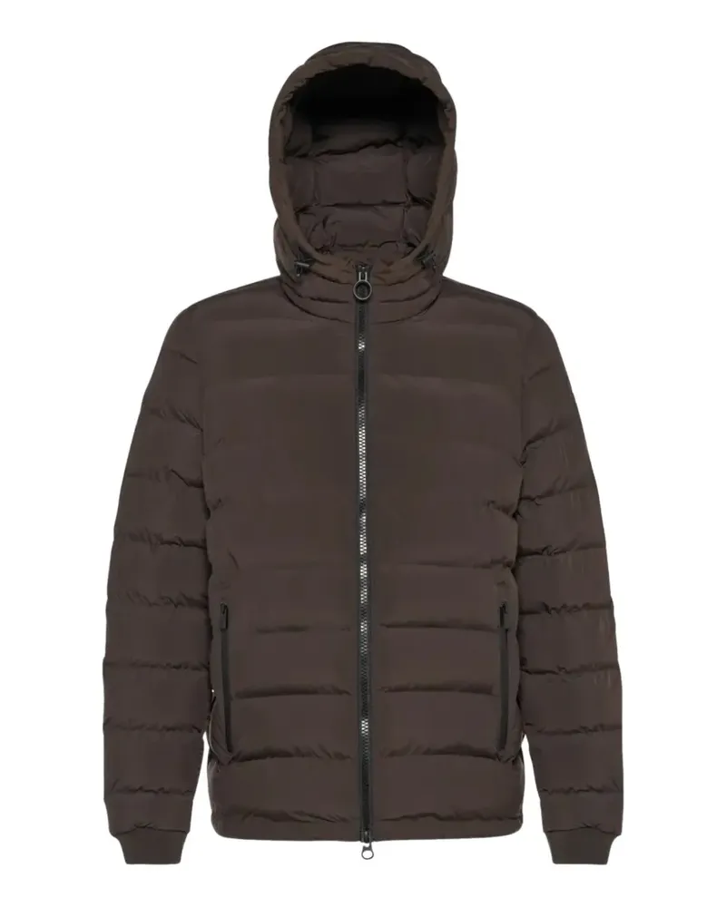 Geox Spherica quilted hooded jacket - Braun Braun