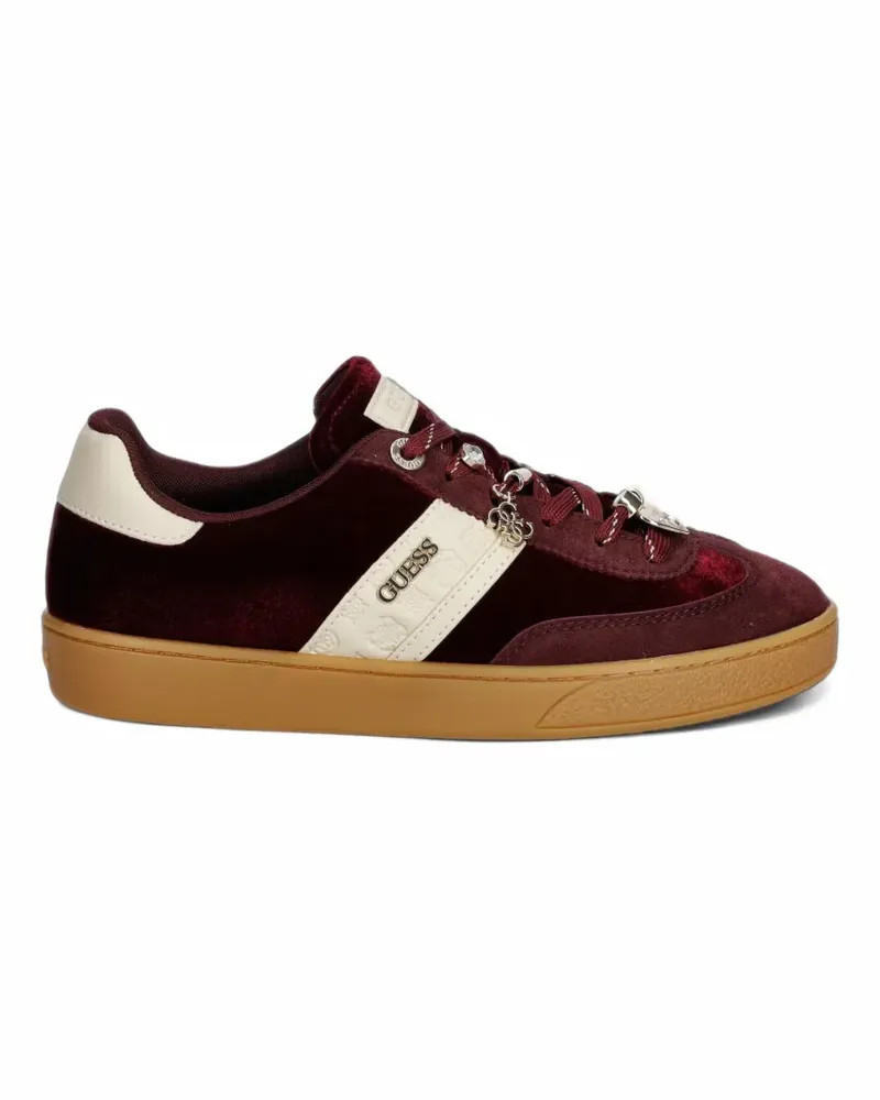 Guess Naoki Sneakers aus Samt - Rot Rot