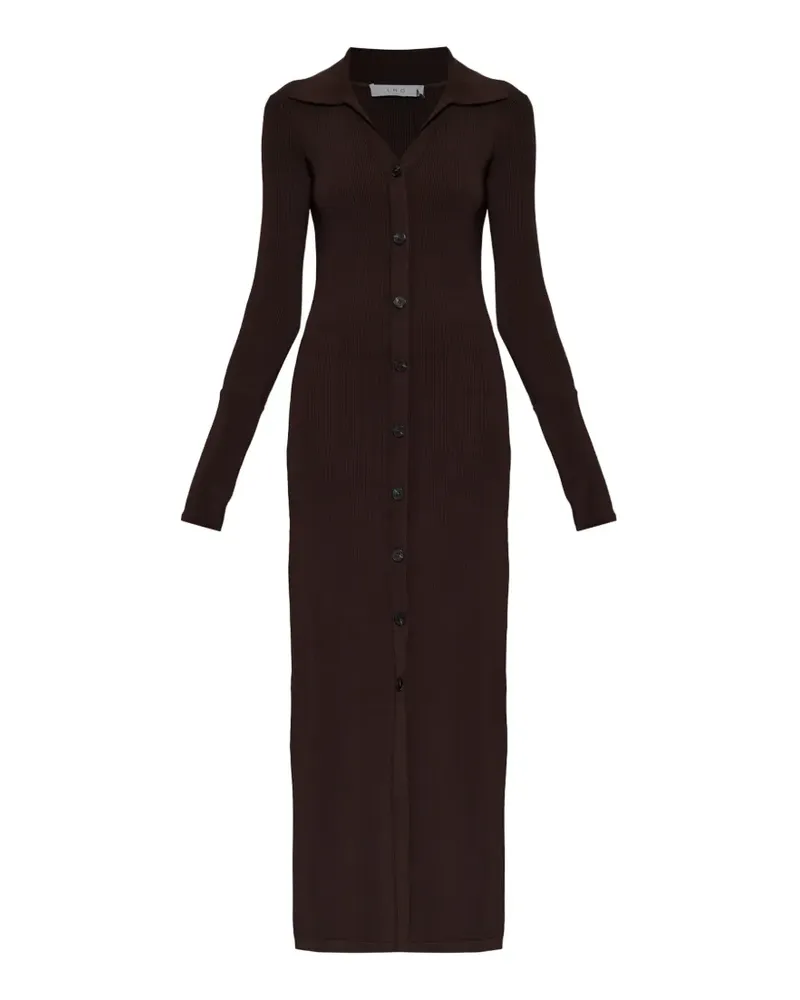 IRO Wonderwall ribbed-knit midi dress - Braun Braun