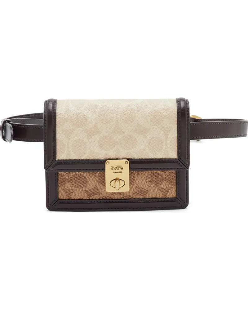 Coach Hutton Gürteltasche mit Drehverschluss - Braun Braun