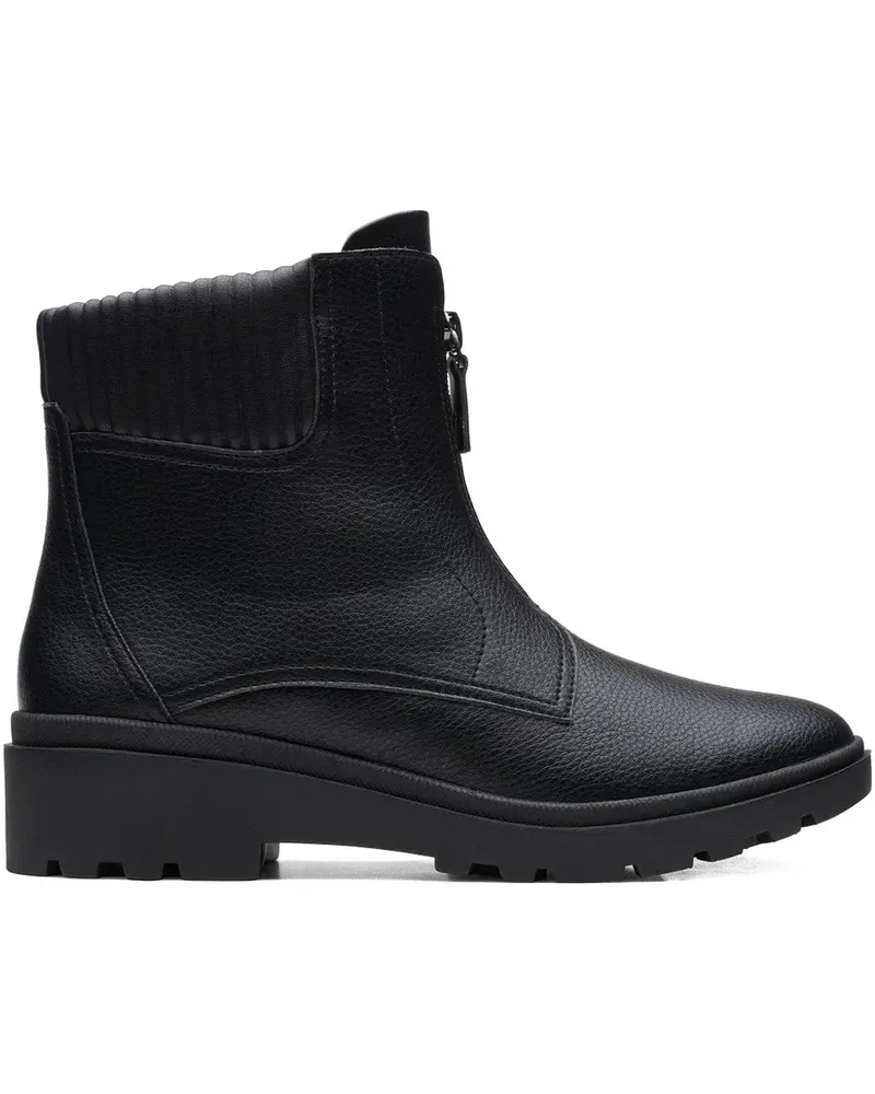 Clarks Calla Zip Stiefel - Schwarz Schwarz