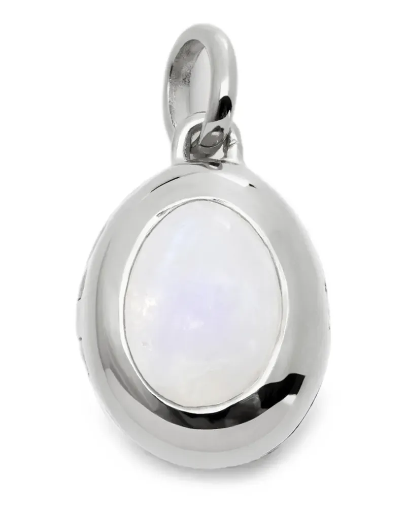 Monica Vinader June Medaillon mit Geburtsstein - Silber Silber